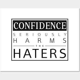 Confidence Seriously Harms the Haters Posters and Art